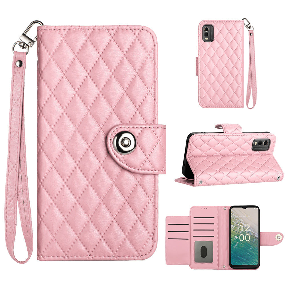 YB Imprinting Series-8 for Nokia C32 Case Wallet Leather Phone Cover Imprinted Rhombus YB Imprinting Series-8 for Nokia C32 Case Wallet Leather Phone Cover Imprinted Rhombus